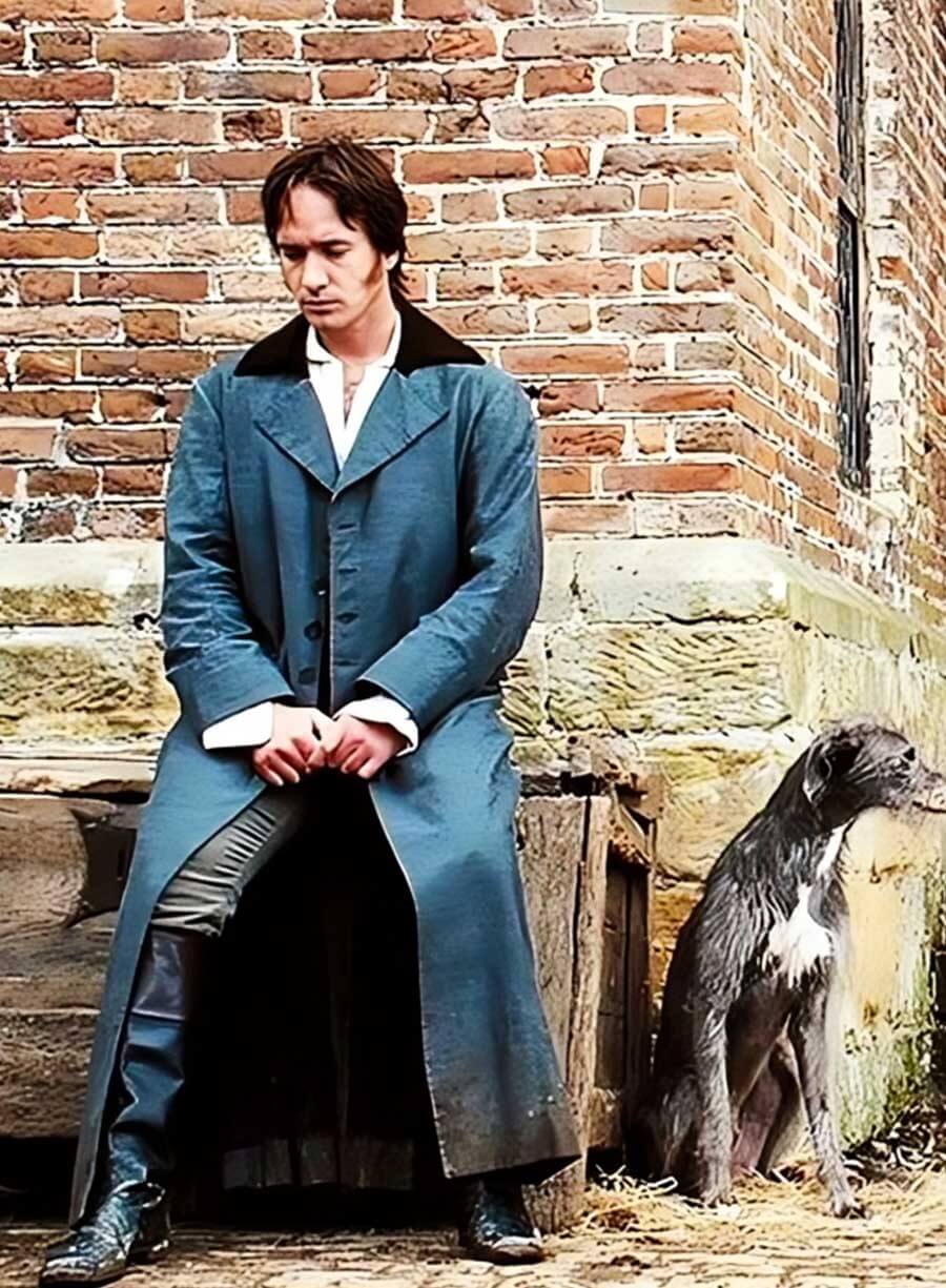 Harpoon Mr. Darcy Inspired Grey Cotton Fabric Coat - Pride & Prejudice Style
