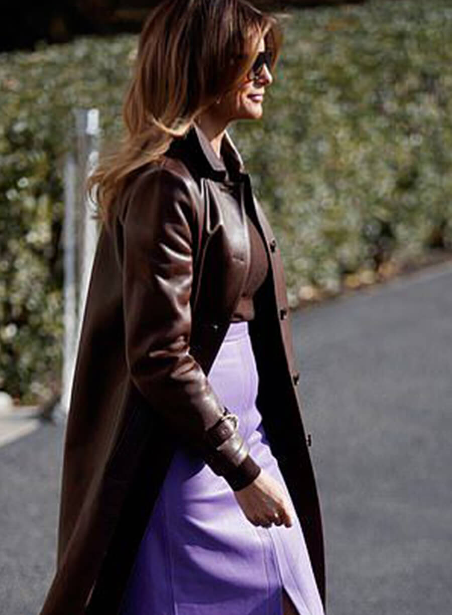 Harpoon Melania Trump Inspired Brown Coat