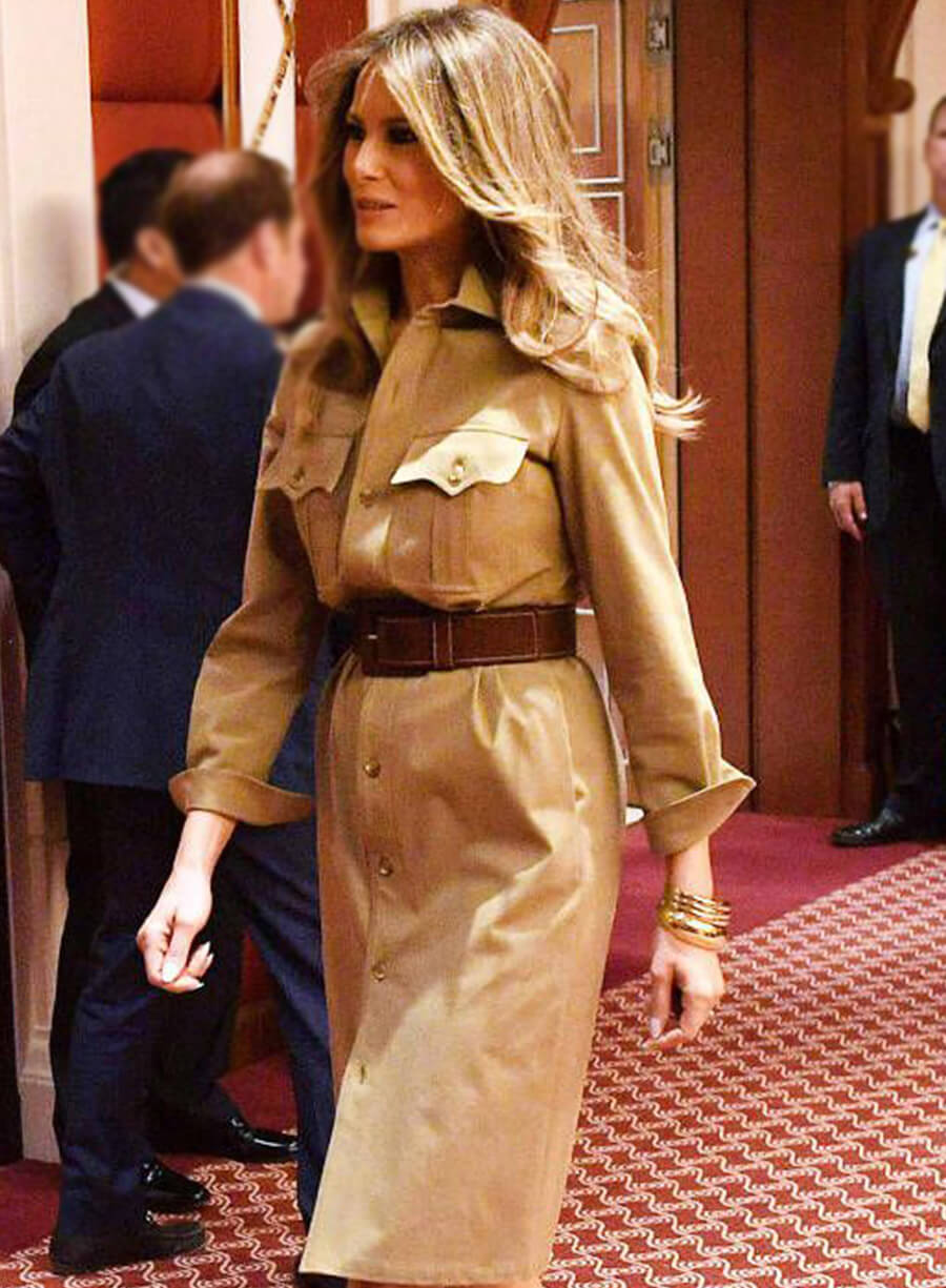 Harpoon Melania Trump Inspired Green Coat
