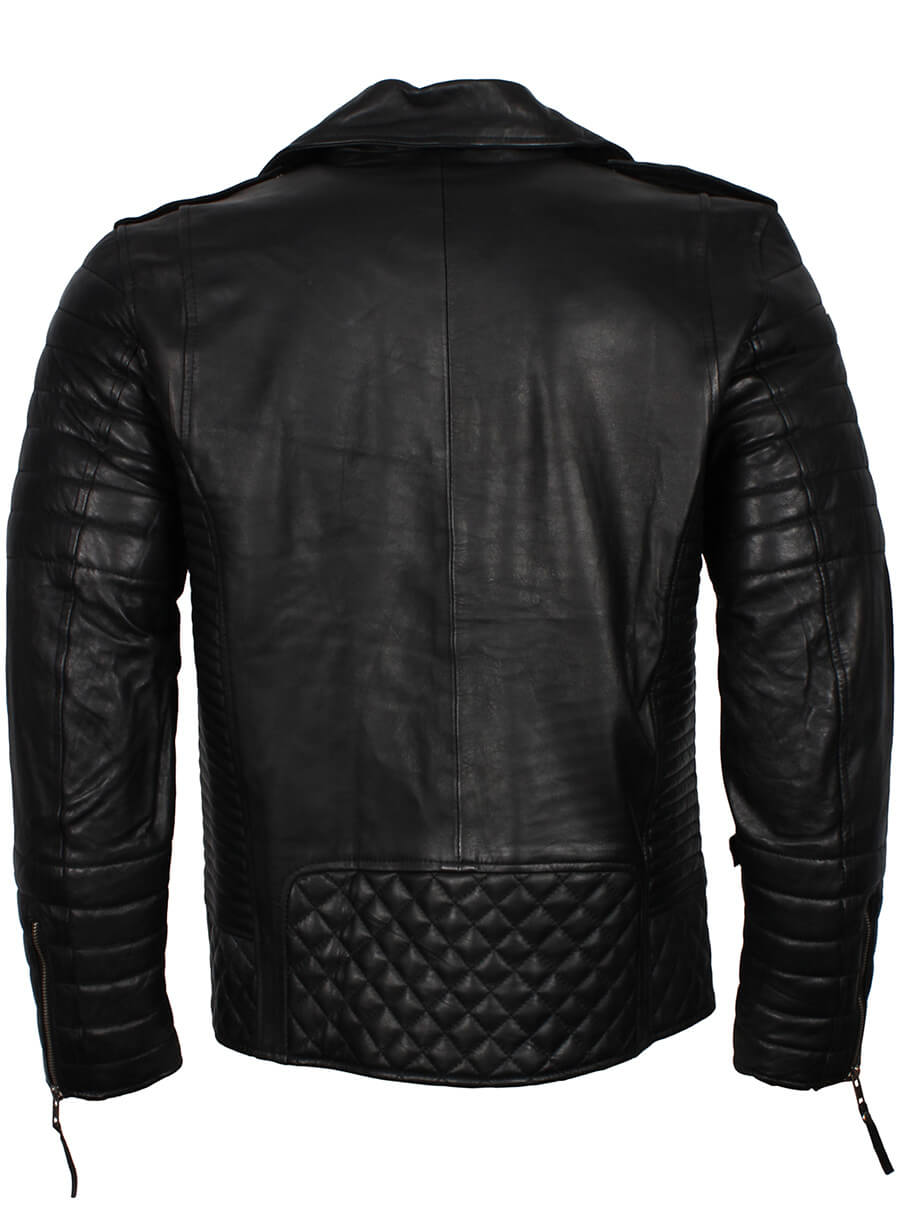 Harpoon Men's Boda Inspired Black Biker Jacket