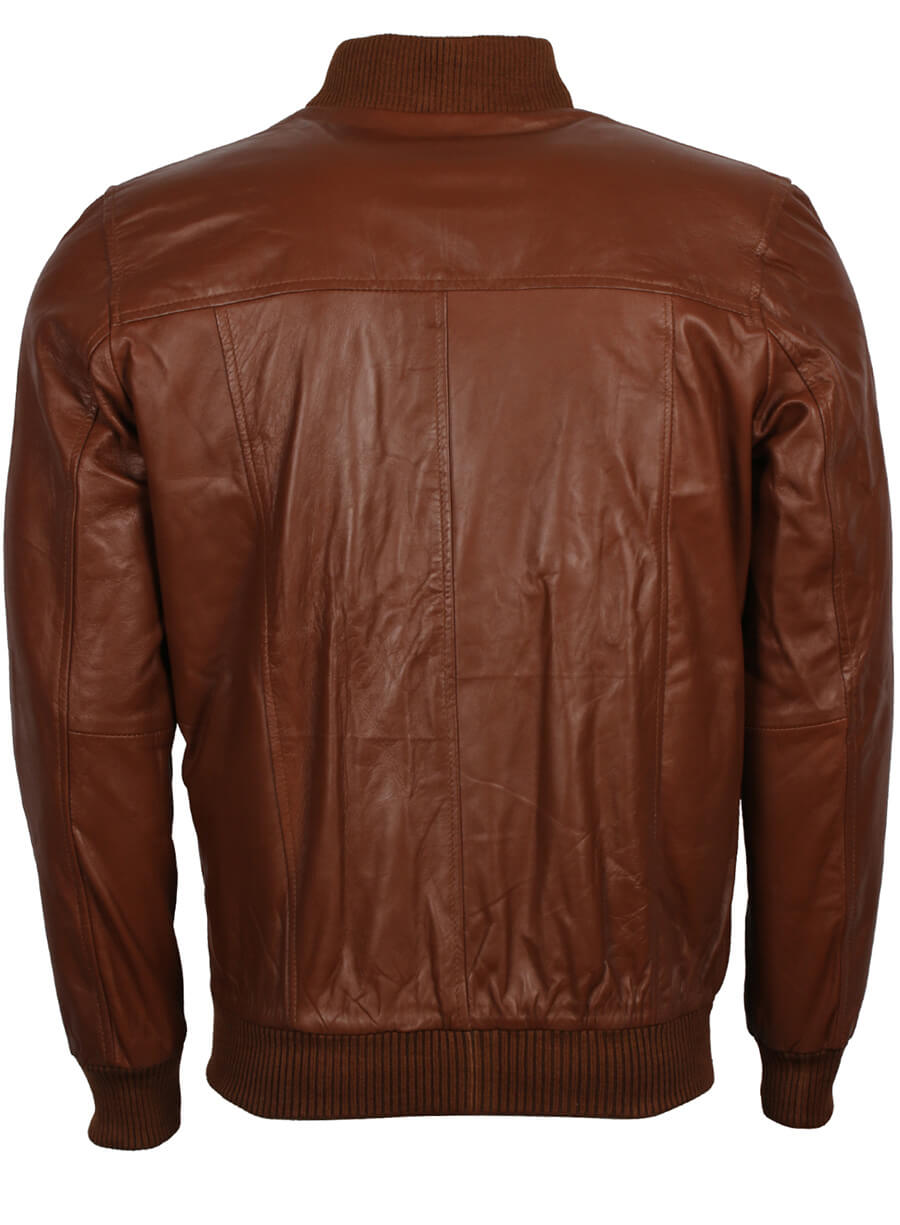 Harpoon Men's Inspired Brown Bomber Jacket