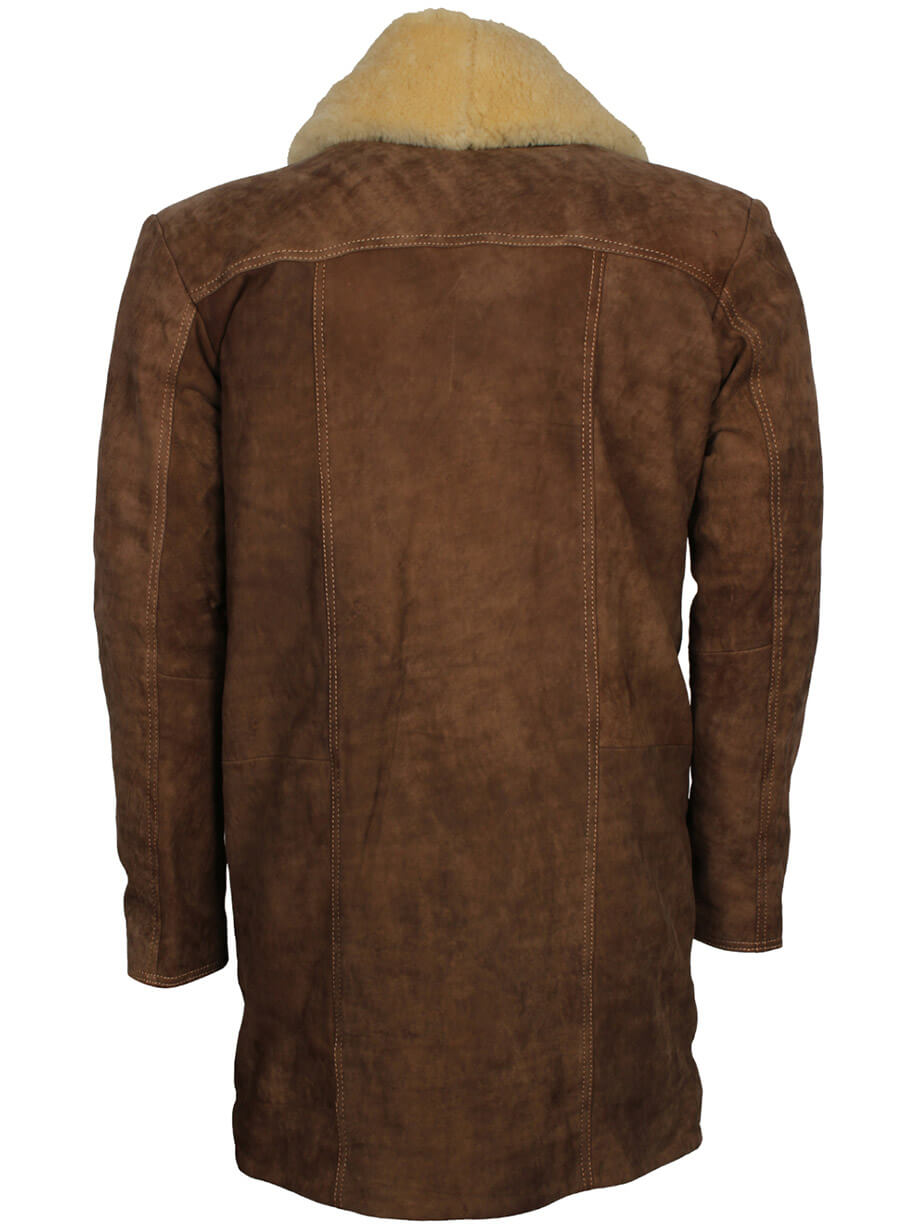 Harpoon Men's Fur Collar Inspired Brown Coat