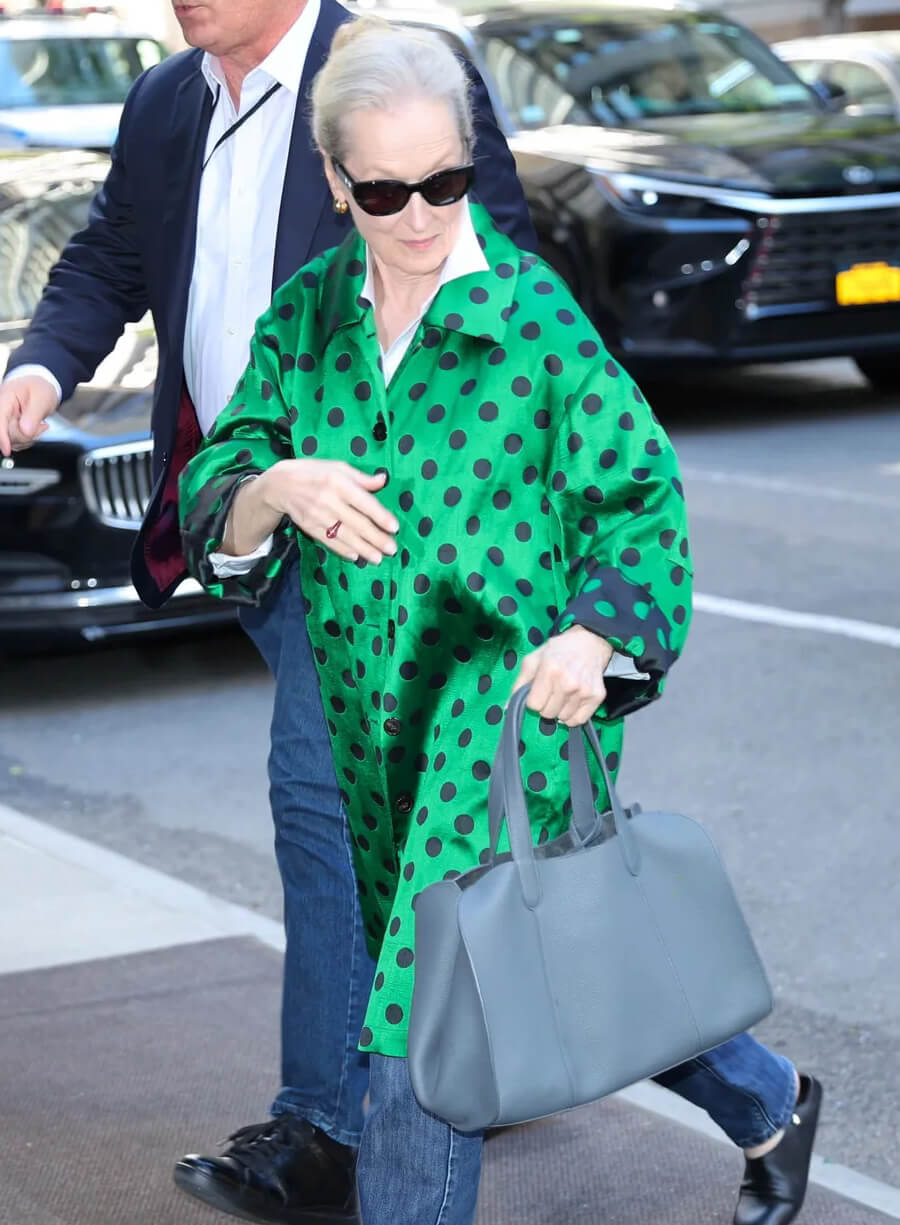 Meryl Streep The Devil Wears Prada 2 Polka Dot Coat