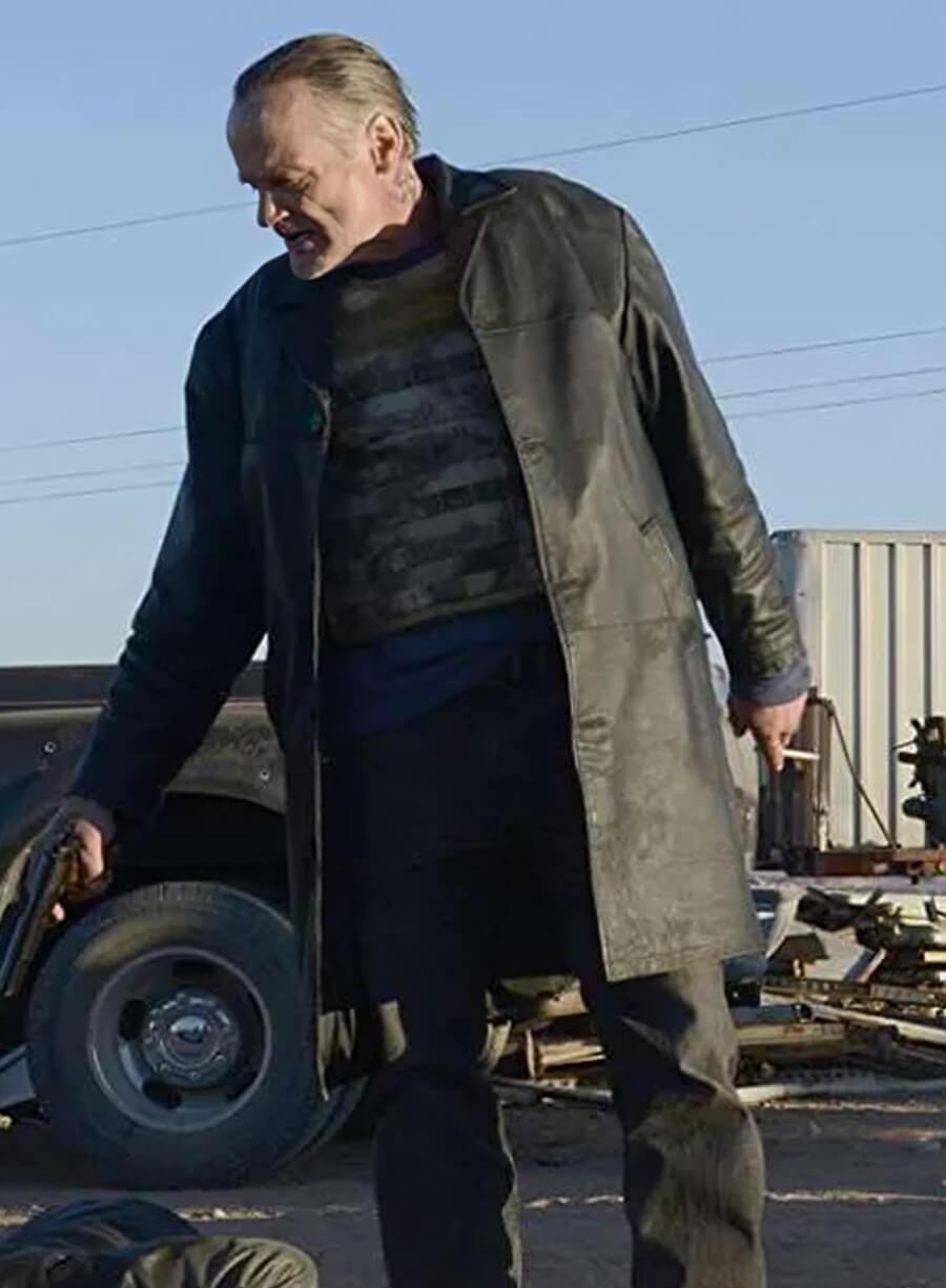 Harpoon Jack Welker Inspired Black Real Leather Coat - Breaking Bad Style