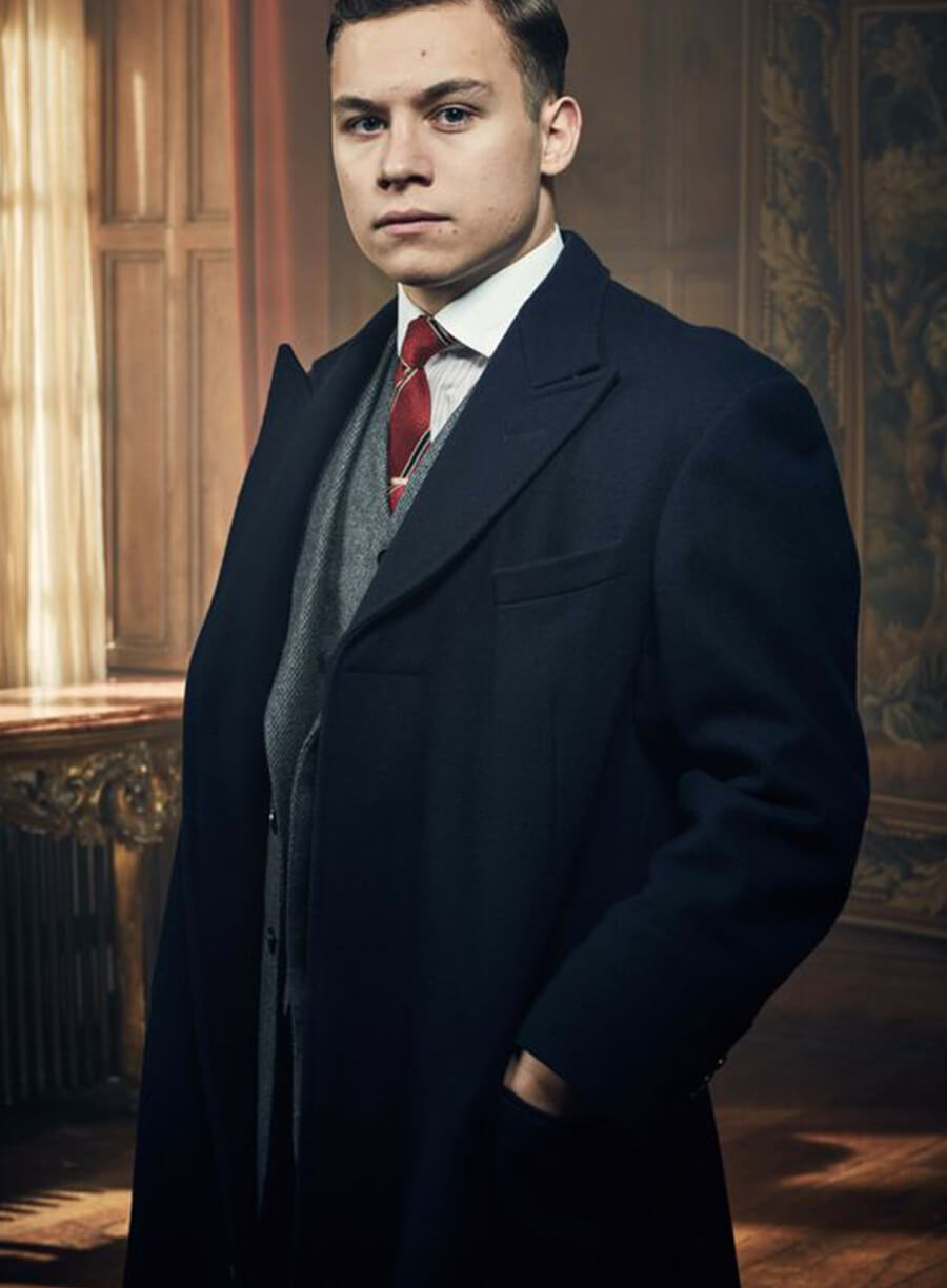 Harpoon Michael Gray Inspired Black Coat - Peaky Blinders Style