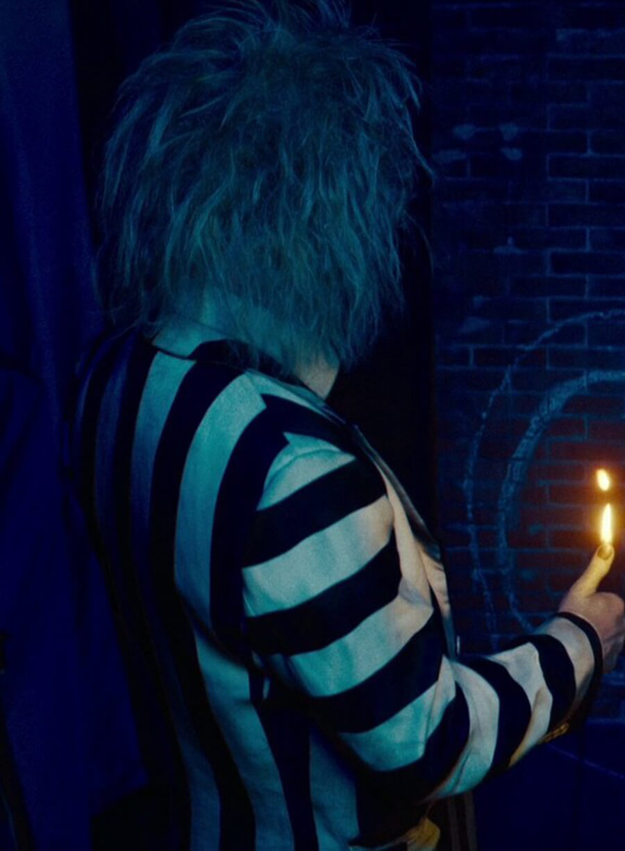 Harpoon Beetlejuice Inspired Black & White Suiting Fabric Costume Jacket - Beetlejuice Beetlejuice Style