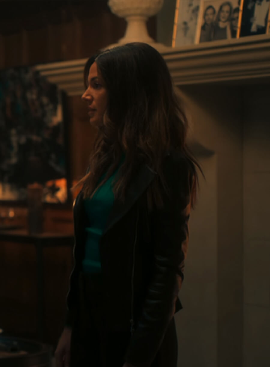 Harpoon Maya Stern Inspired Black Leather Jacket - Fool Me Once Style