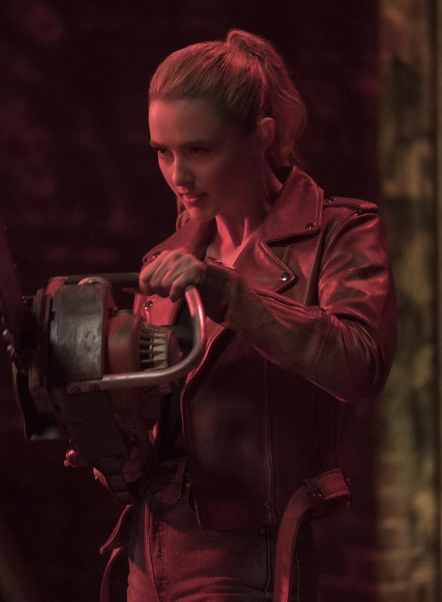 Harpoon Millie Kessler Inspired Red Biker Jacket - Freaky Style
