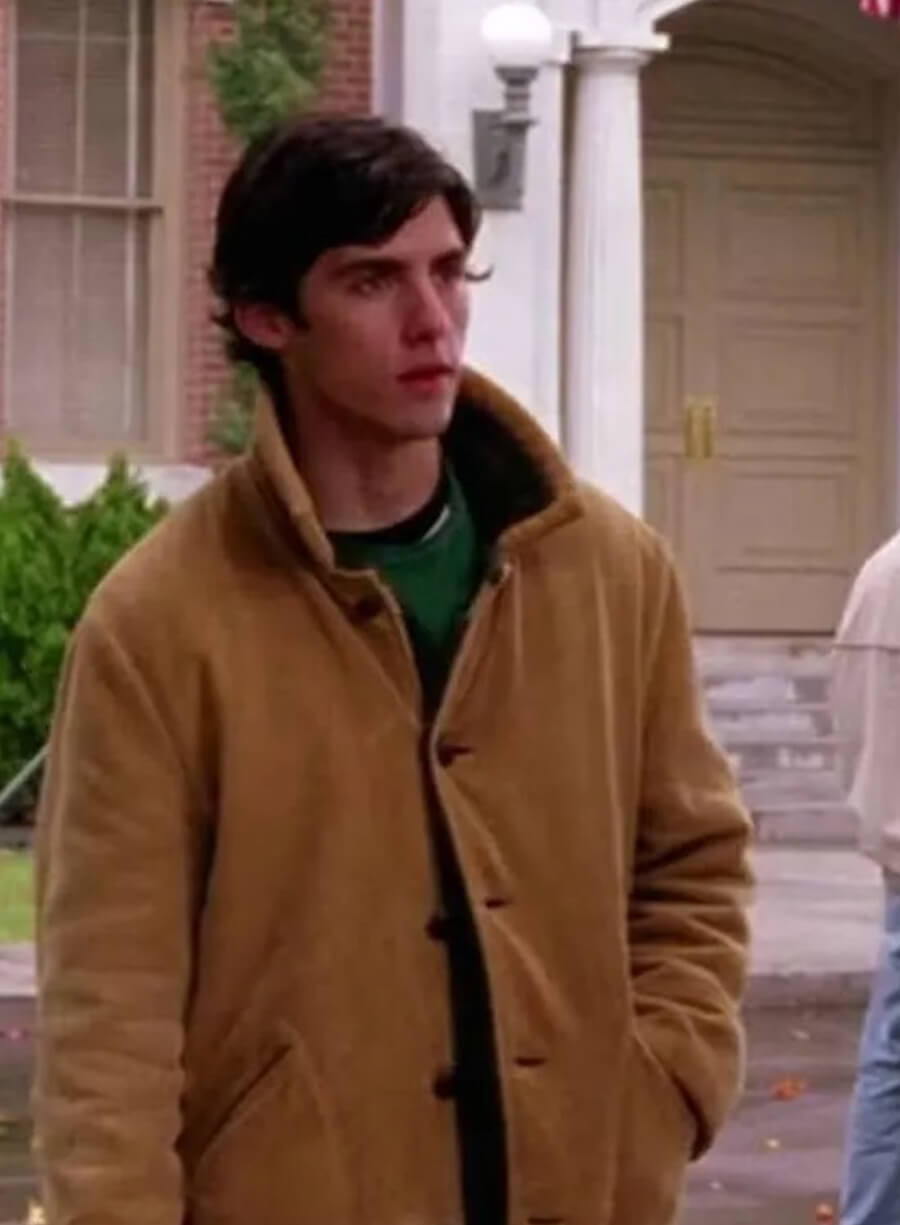 Harpoon Jess Mariano Inspired Brown Leather Jacket - Gilmore Girls Style