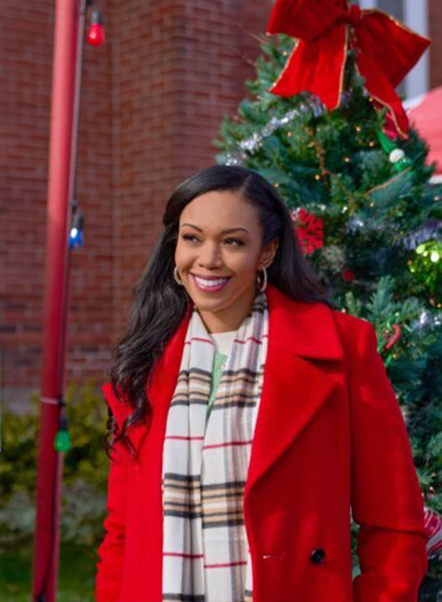 Harpoon Mona Inspired Red Wool Fabric Coat - Christmas with a kiss Style