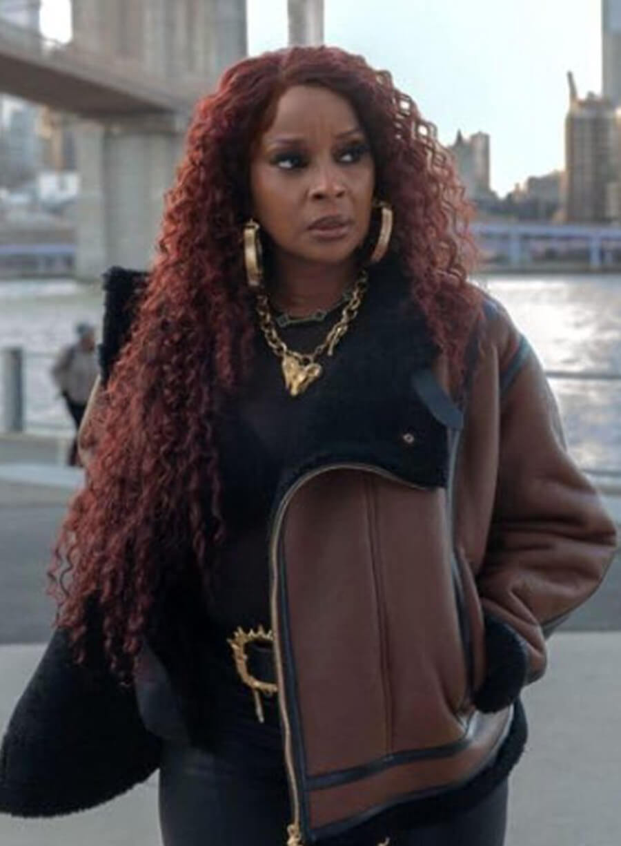 Harpoon Monet Inspired Brown Leather Jacket - Power Book II: Ghost Style