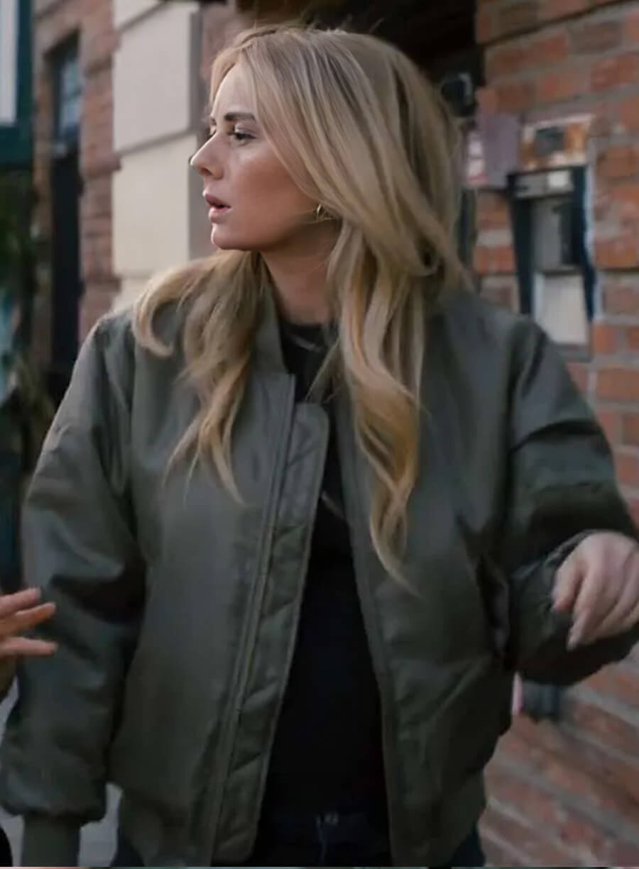 Harpoon Morgan Green Inspired Green Bomber Jacket - Nobody Wants This S01 Style