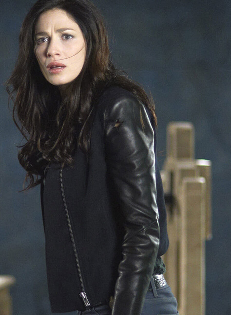 Harpoon Myka Bering Inspired Black Leather Jacket - Warehouse 13 Style