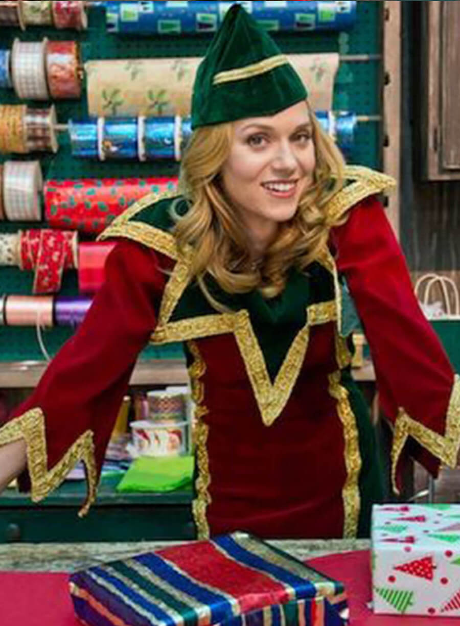 Harpoon Naughty or Nice Christmas Outfit Inspired Red & Green Velvet Fabric Leather Jacket - Naughty or Nice 2012 Style