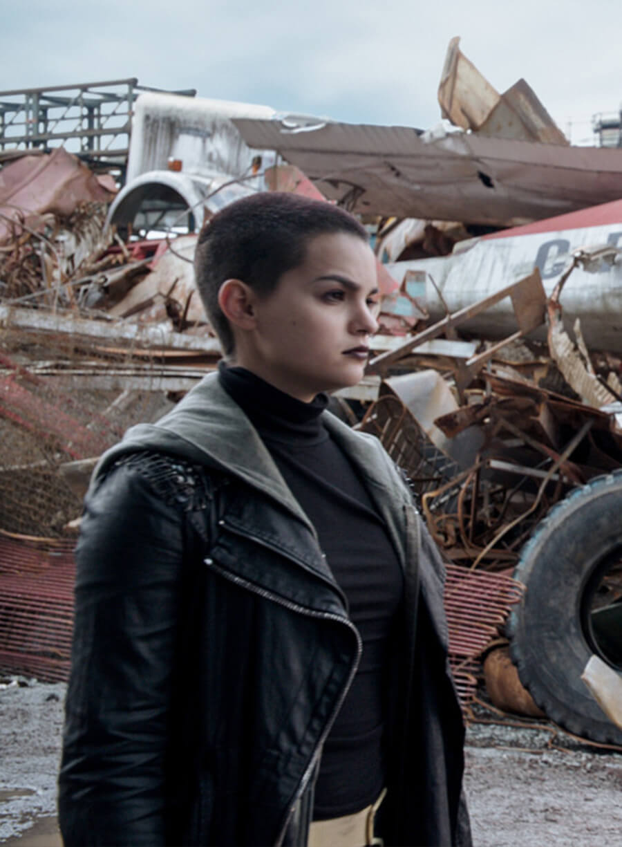 Harpoon Negasonic Teenage Inspired Black Coat - Deadpool 2016 Style