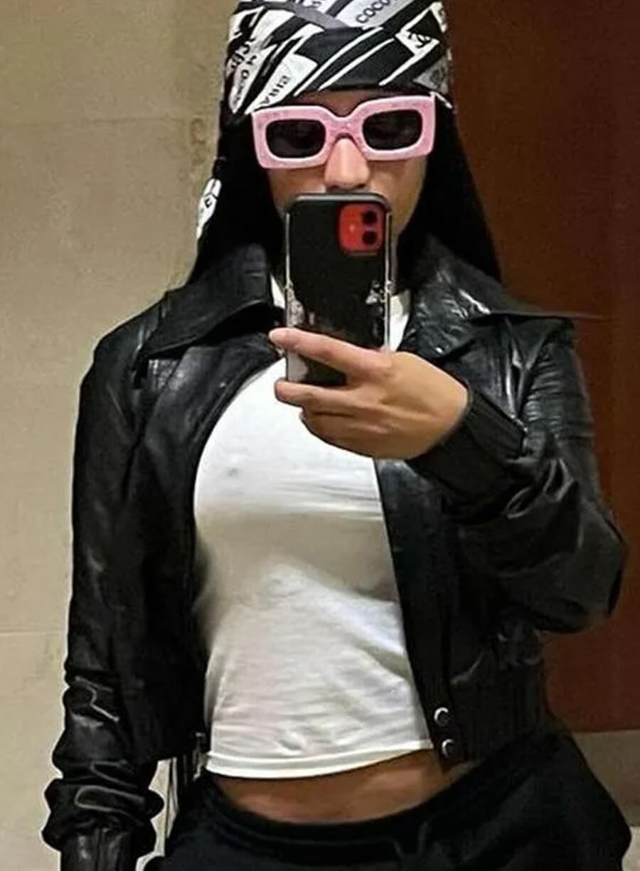 Harpoon Nicki Minaj MTV Video Music Awards Inspired Black Leather Jacket