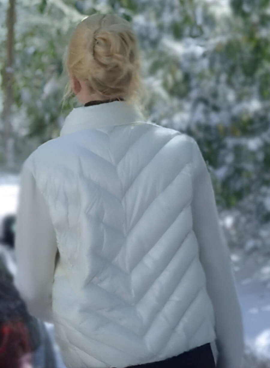 Harpoon Brooke Harwood Inspired White Leather Jacket - A Family Affair Style