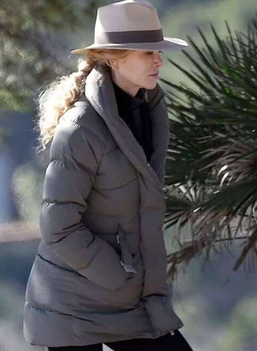 Harpoon Kaitlyn Meade Inspired Grey Parachute Fabric Leather Jacket - Special Ops Lioness Style