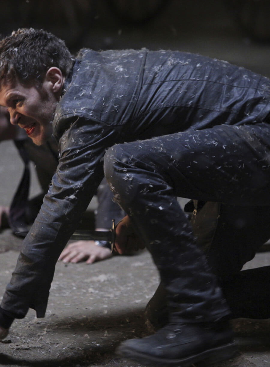Harpoon Niklaus Mikaelson Inspired Black Biker Jacket - The Originals S02 Style