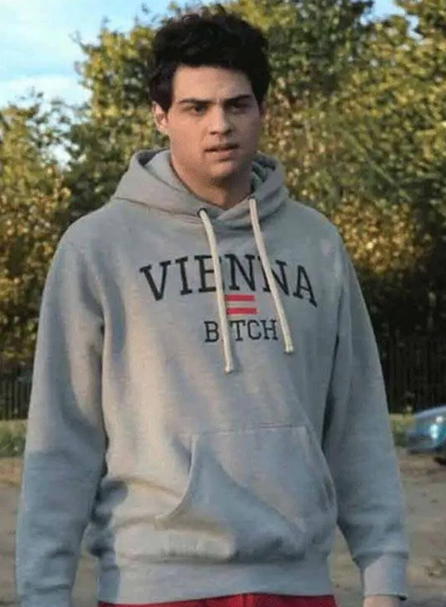 Harpoon Noah Centineo Inspired Gray Hooded Jacket - The Recruit Style