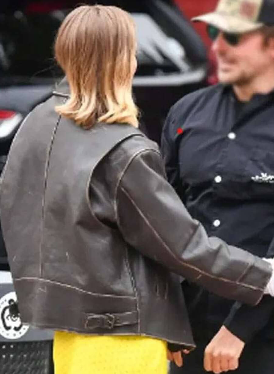 Harpoon NYC Gigi Hadid Inspired Brown Leather Jacket