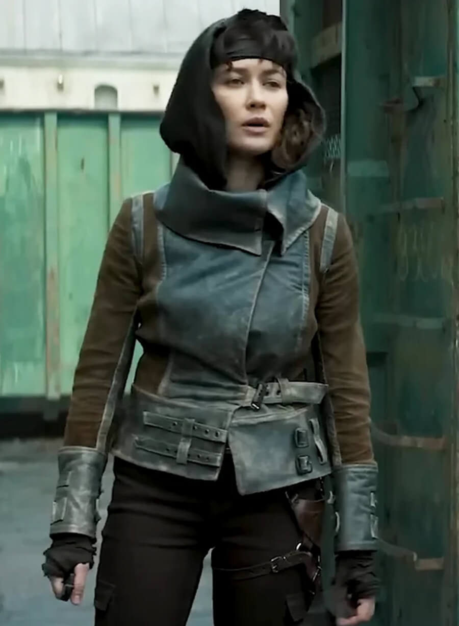 Harpoon Drea Inspired Black and Brown Leather Jacket - Afterburn 2025 Style