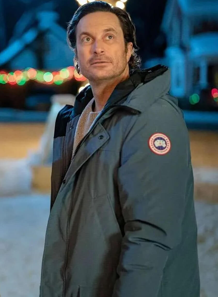 Harpoon Oliver Hudson Inspired Green Cotton Polyester Fabric Hooded Jacket - A Merry Little Ex-Mas Style