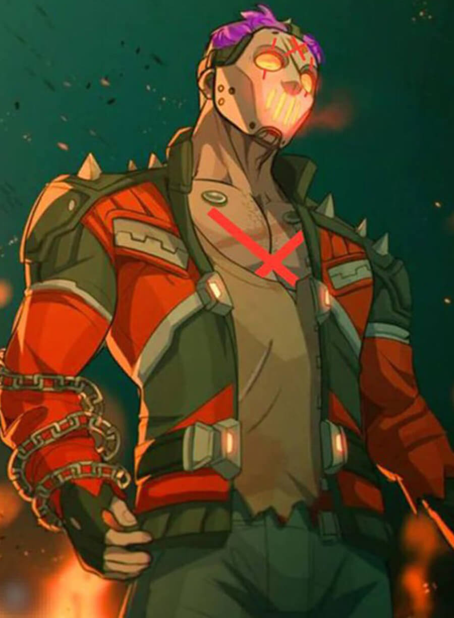Harpoon Overwatch Slasher 76 Inspired Orange Real Leather Leather Jacket