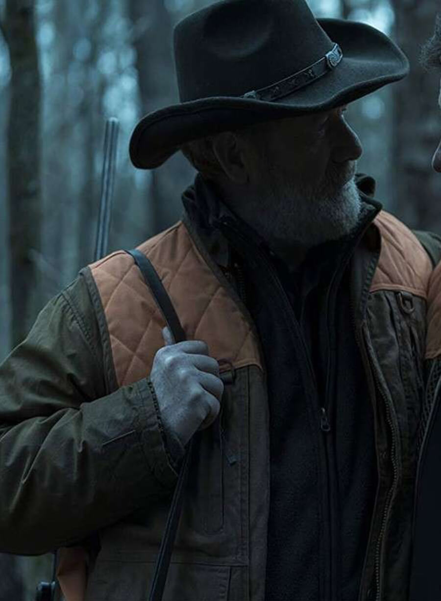 Harpoon Martin Byrde Inspired Orange and Brown Fabric Cotton Jacket - Ozark TV Series Style