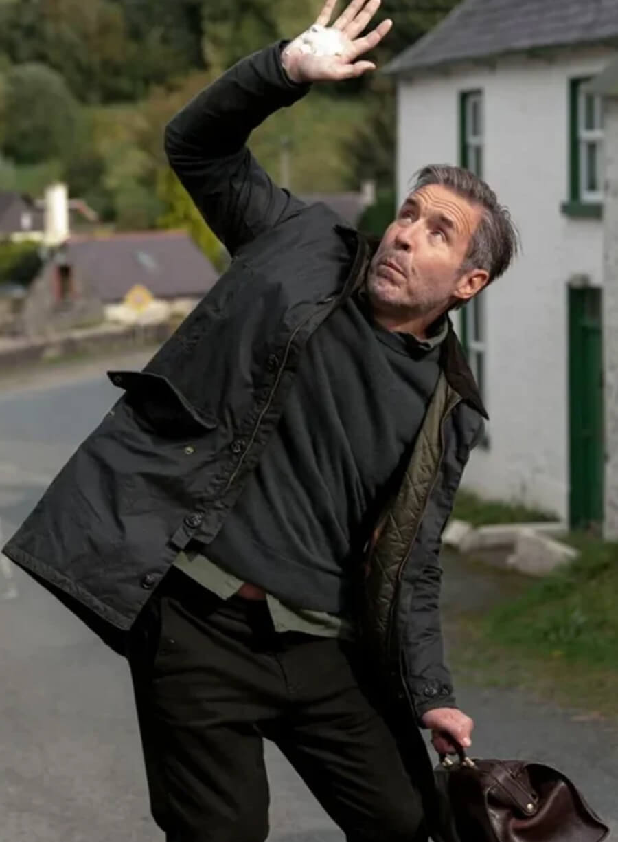 Harpoon Paddy Considine Inspired Black Cotton Polyester Cotton Jacket - Small Town Big Story Style