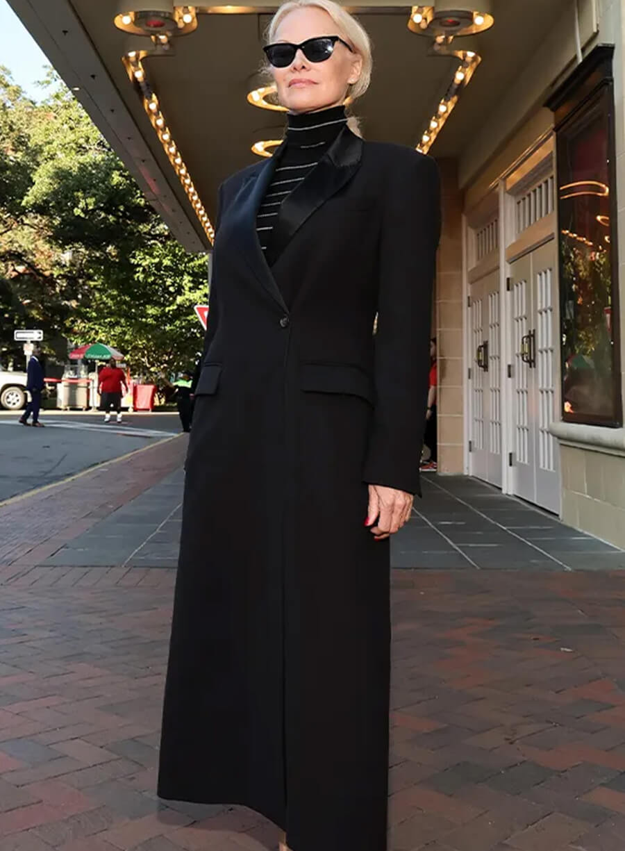 Harpoon Shelly Gardner Inspired Black Coat - The Last Showgirl Style