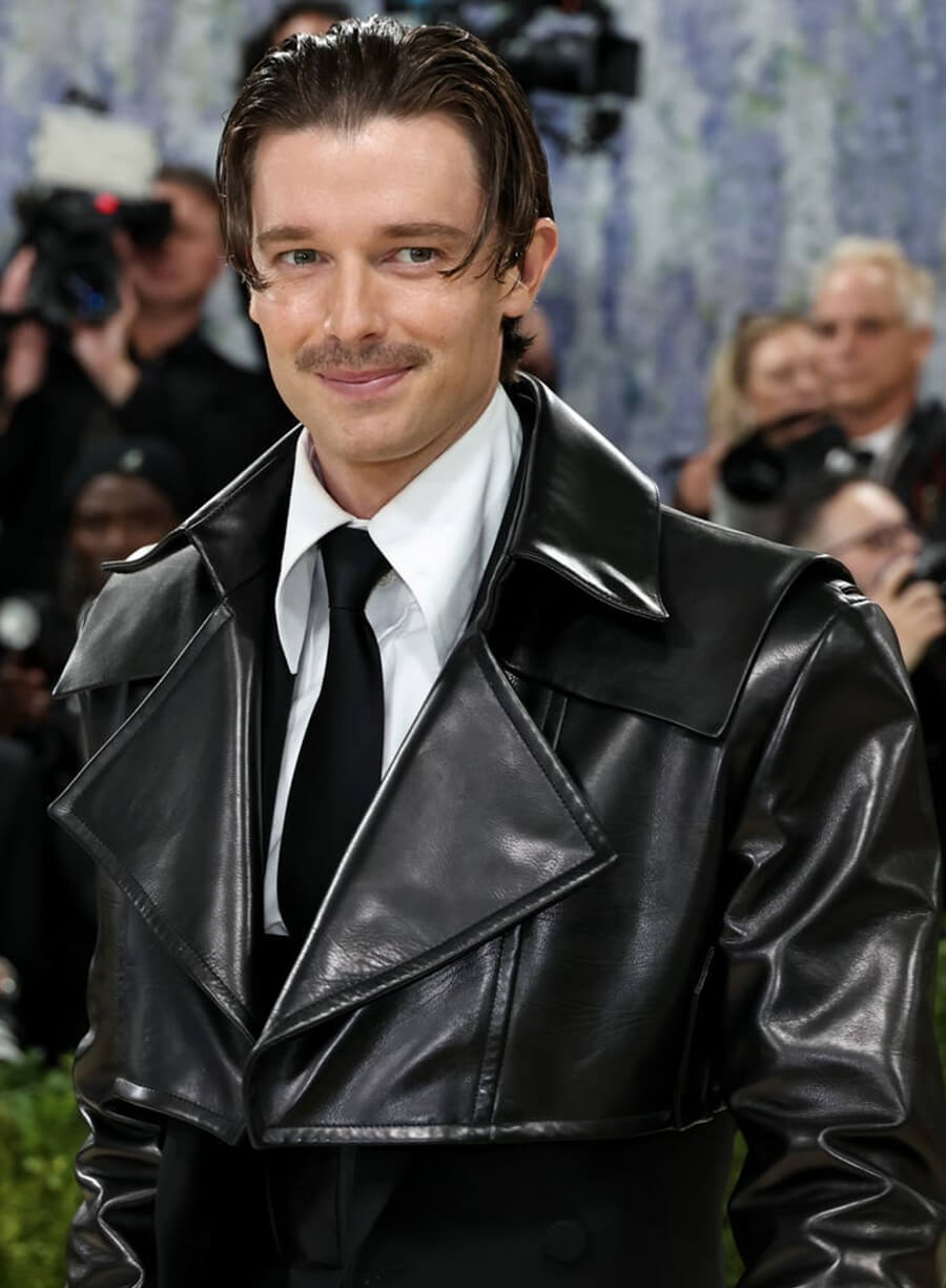 Patrick Schwarzenegger Met Gala 2026 Cropped Leather Jacket