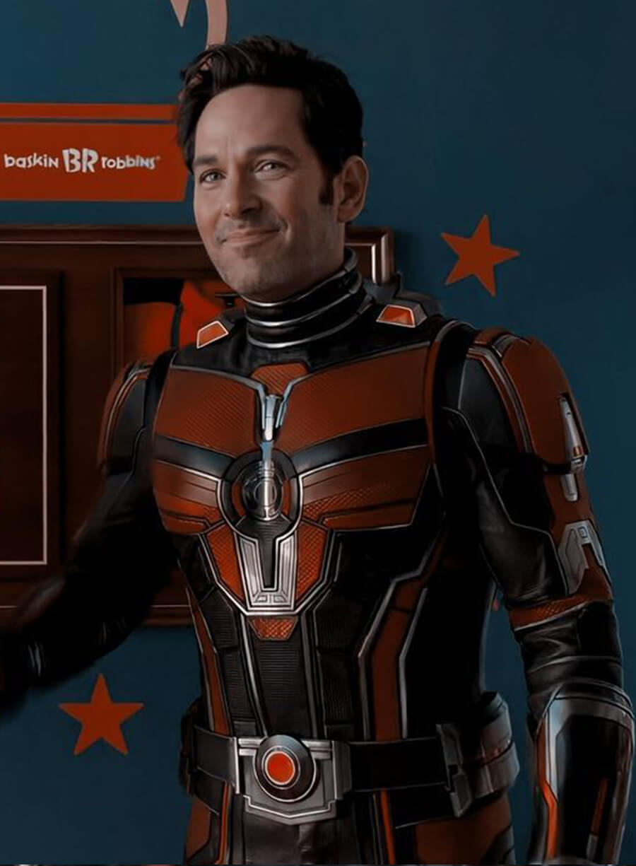 Harpoon Scott Lang Inspired Red and Black Costume Jacket - Ant-Man and the Wasp Style