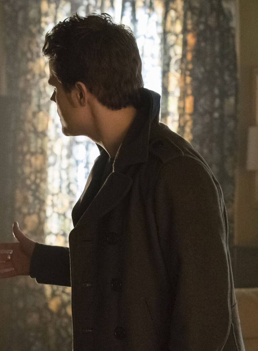 Harpoon Stefan Salvatore Inspired Brown Coat - The Vampire Diaries S06 Style