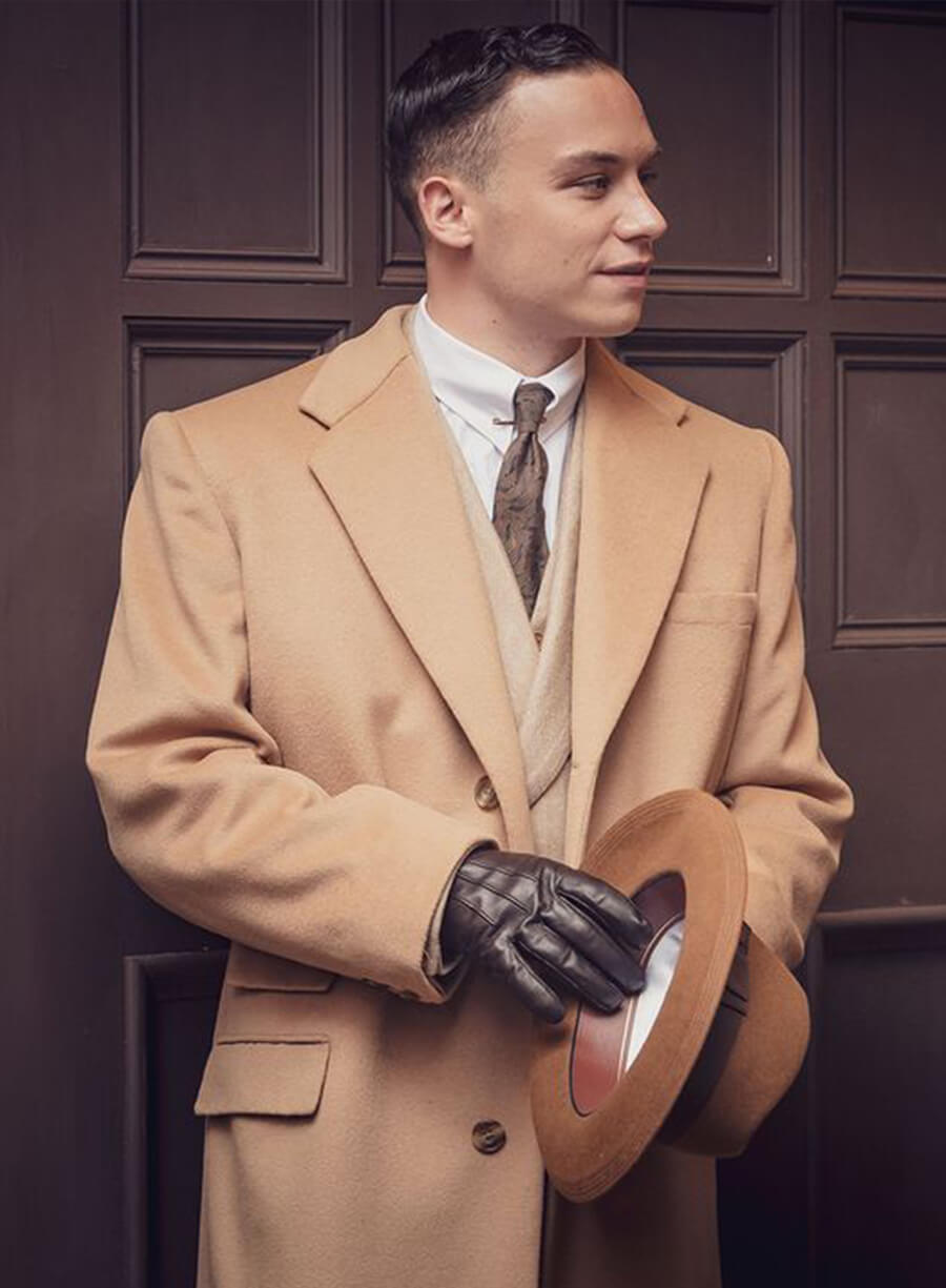 Harpoon Michael Gray Inspired Light Brown Coat - Peaky Blinders Style