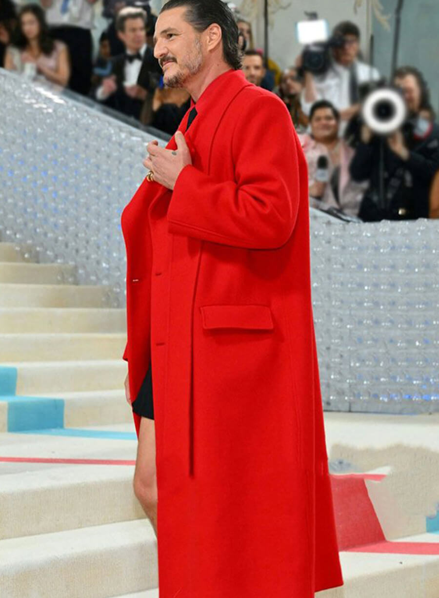 Harpoon Pedro Pascal Met Gala Inspired Red Coat