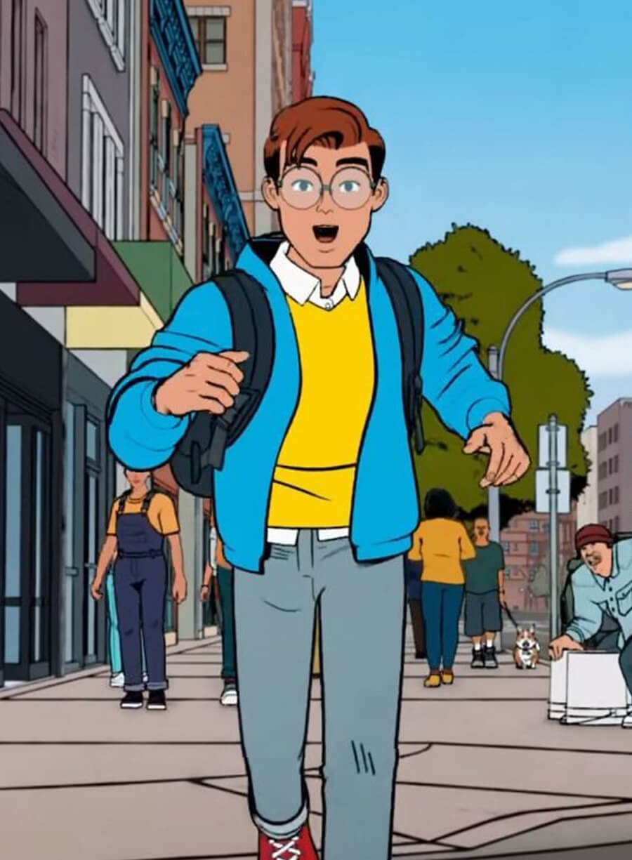 Harpoon Hudson Thames Inspired Blue Hooded Jacket - Your Friendly Neighborhood Spider-Man Style
