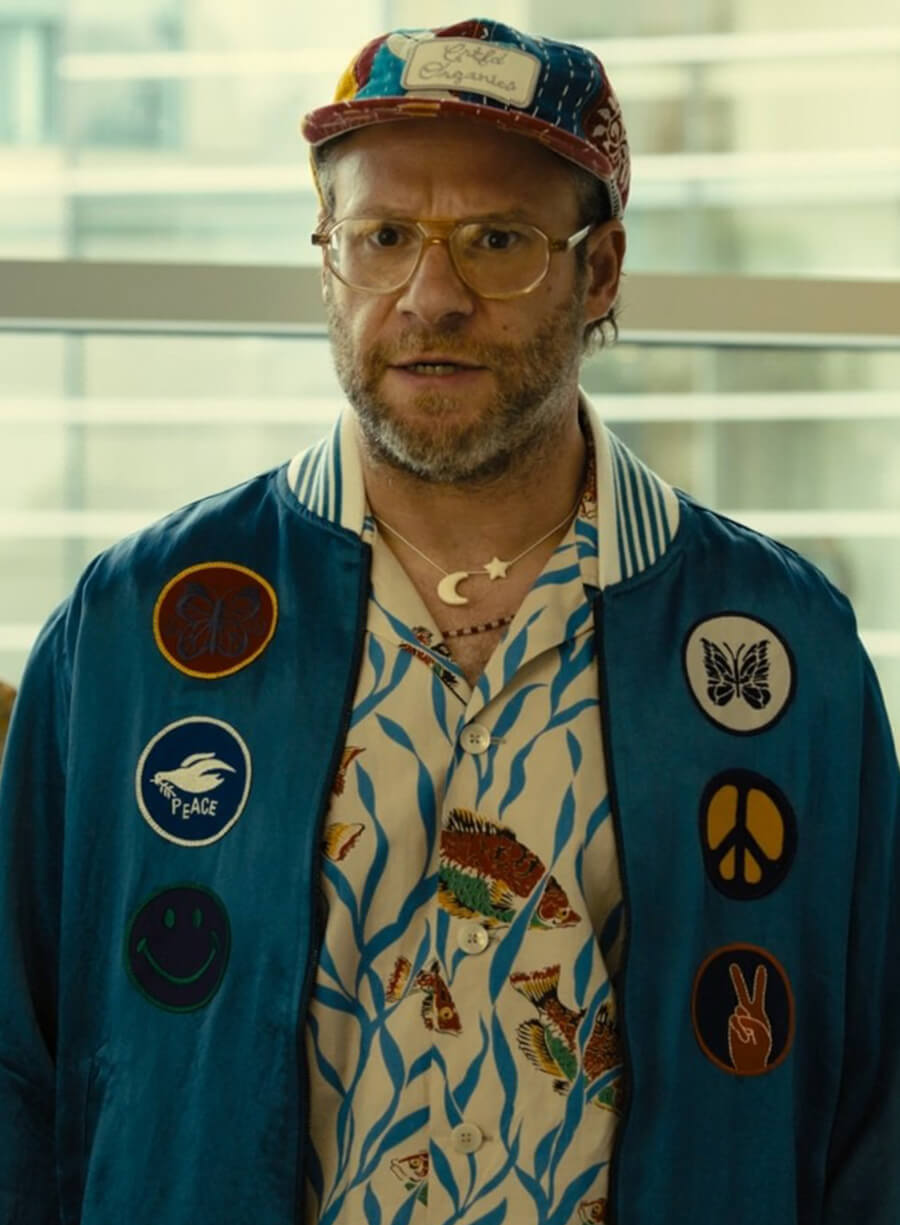 Harpoon Will Inspired Blue Bomber Jacket - Platonic Tv Series Style