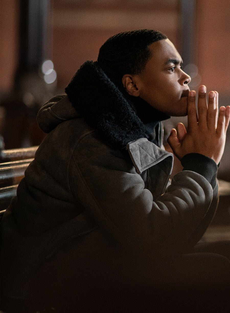 Harpoon Tariq St. Patrick Inspired Grey Hooded Jacket - Power Book II: Ghost Style