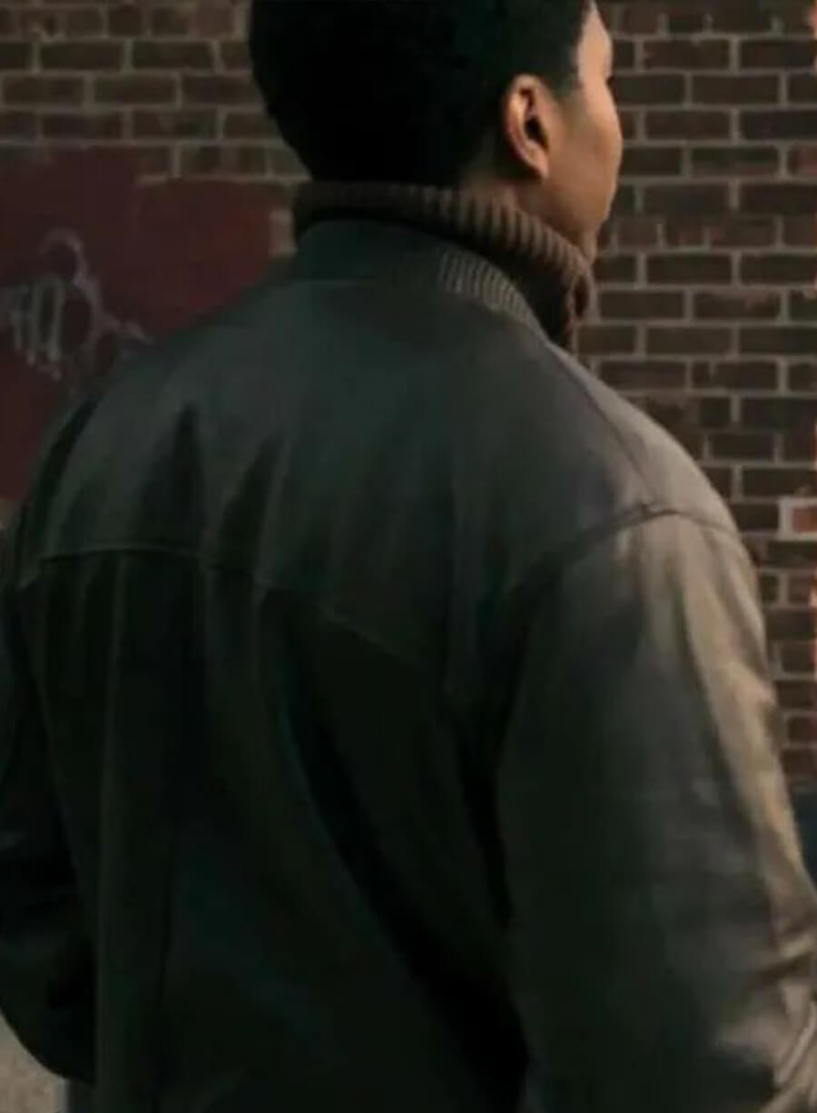 Harpoon Worrell Inspired Brown Leather Jacket - Power Book III Raising Kanan Style