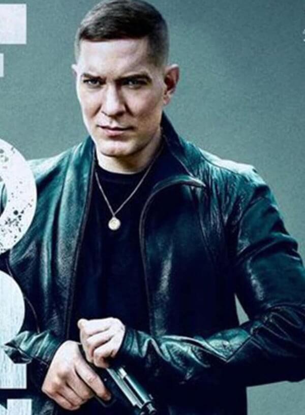 Harpoon Tommy Egan Inspired Black Leather Jacket - Power Book II: Ghost Style