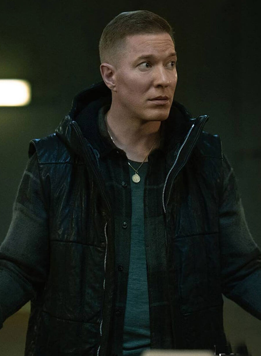Harpoon Tommy Egan Inspired Black Hooded Jacket - Power Book II: Ghost Style