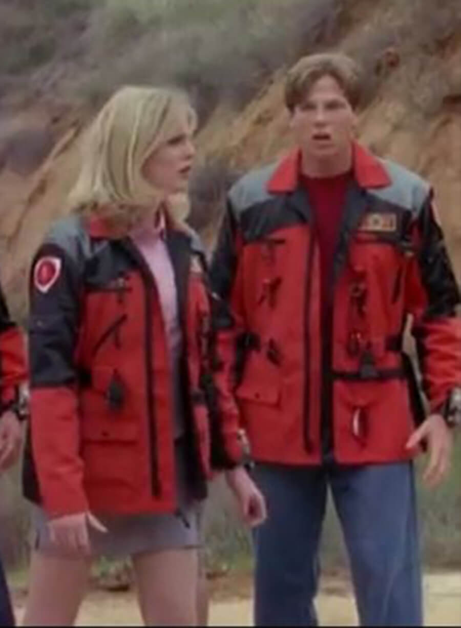 Harpoon Carter Grayson Inspired Red Cotton Jacket - Power Rangers Lightspeed Rescue Style