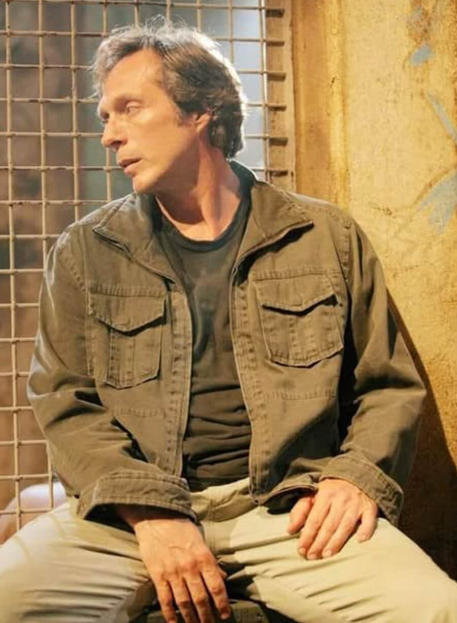 Harpoon Alexander Mahone Inspired Grey Cotton Fabric Cotton Jacket - Prison Break Tv Series Style