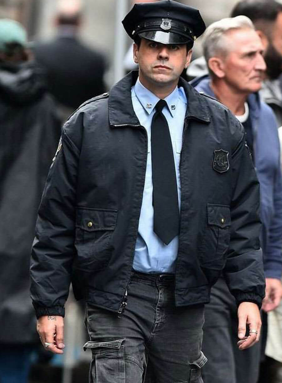 Harpoon Police Officer Inspired Black Leather Jacket - Clayface 2026 Style