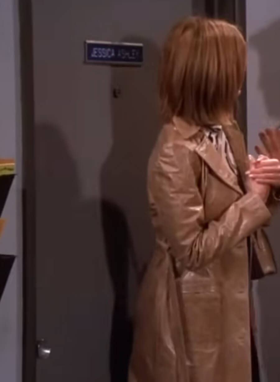 Harpoon Rachel Green Inspired Brown Real Leather Coat - Friends Style