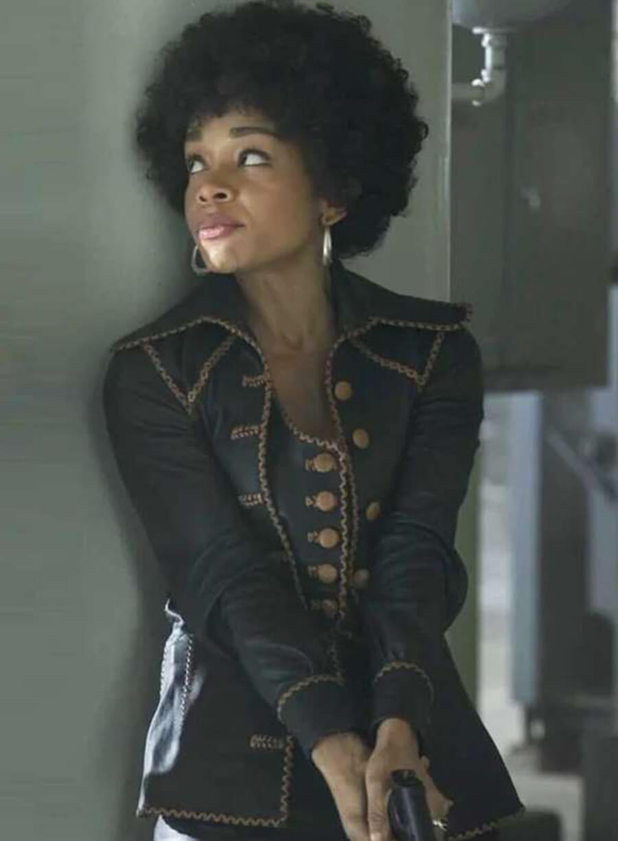 Harpoon Nina Inspired Black Leather Jacket - Duster 2025 Style