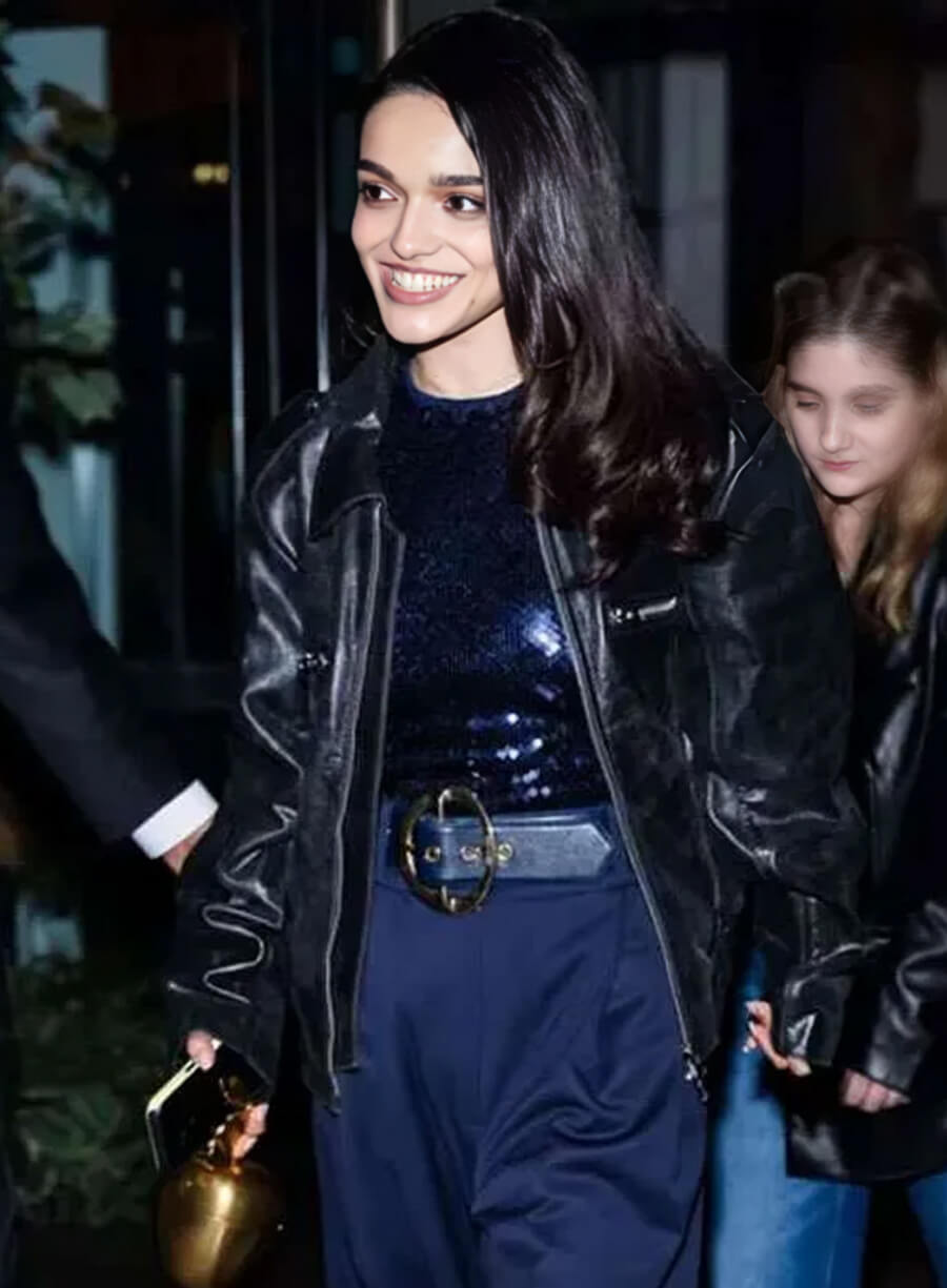 Harpoon Snow White Inspired Black Leather Jacket - Snow White 2025 Style