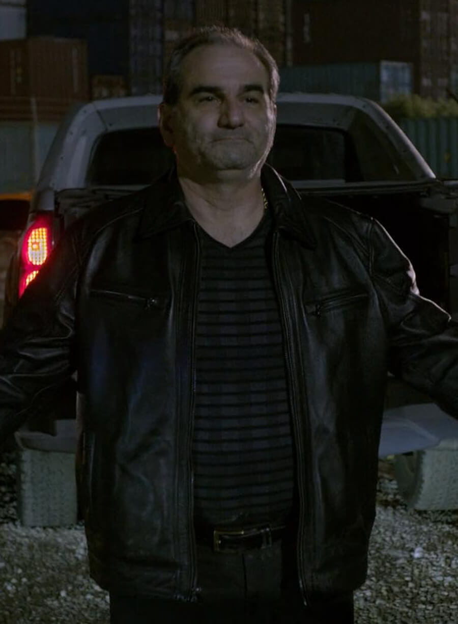 Harpoon Grasso Inspired Black Leather Jacket - S.W.A.T. Tv Series Style