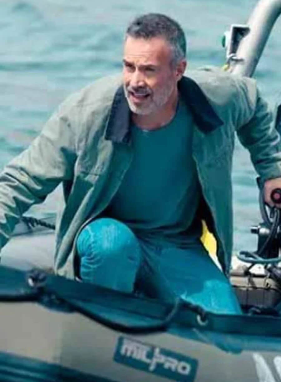 Harpoon Ray Bronson Inspired Green Leather Jacket - I Know What You Did Last Summer Style